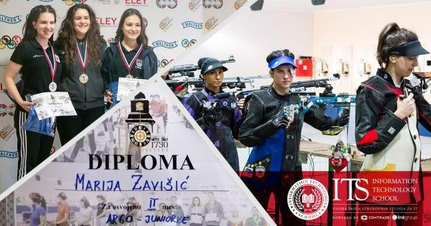 studentkinja ITS škole ostvaruje odlične rezultate na takmičenjima u streljaštvu