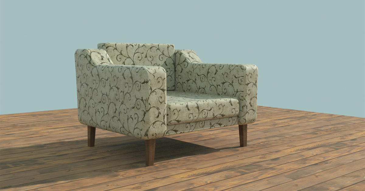 Slika 1. Dizajn fotelje – 3D model