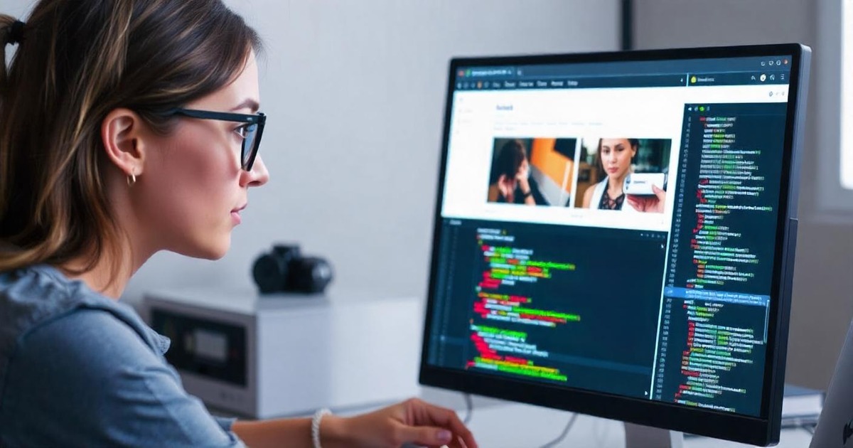 Programer piše kod u Eclipse razvojnom okruženju