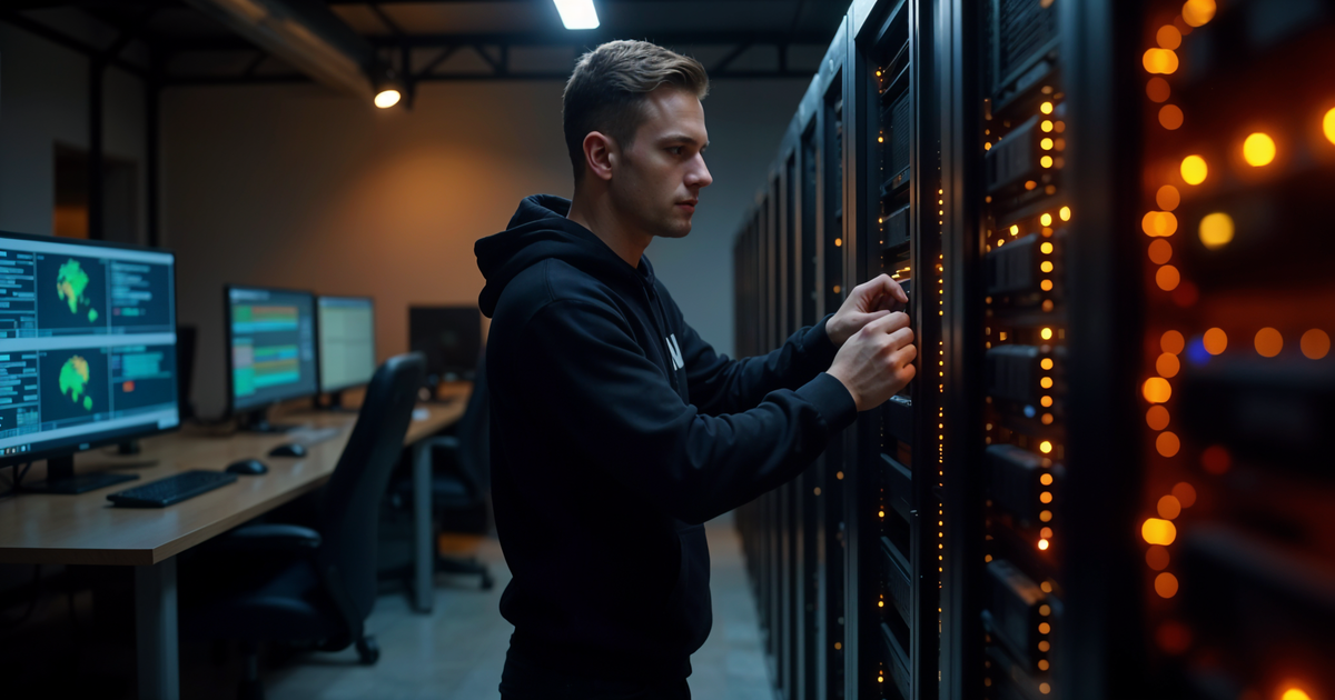 ICT administrator radi održava IT infrastrukturu