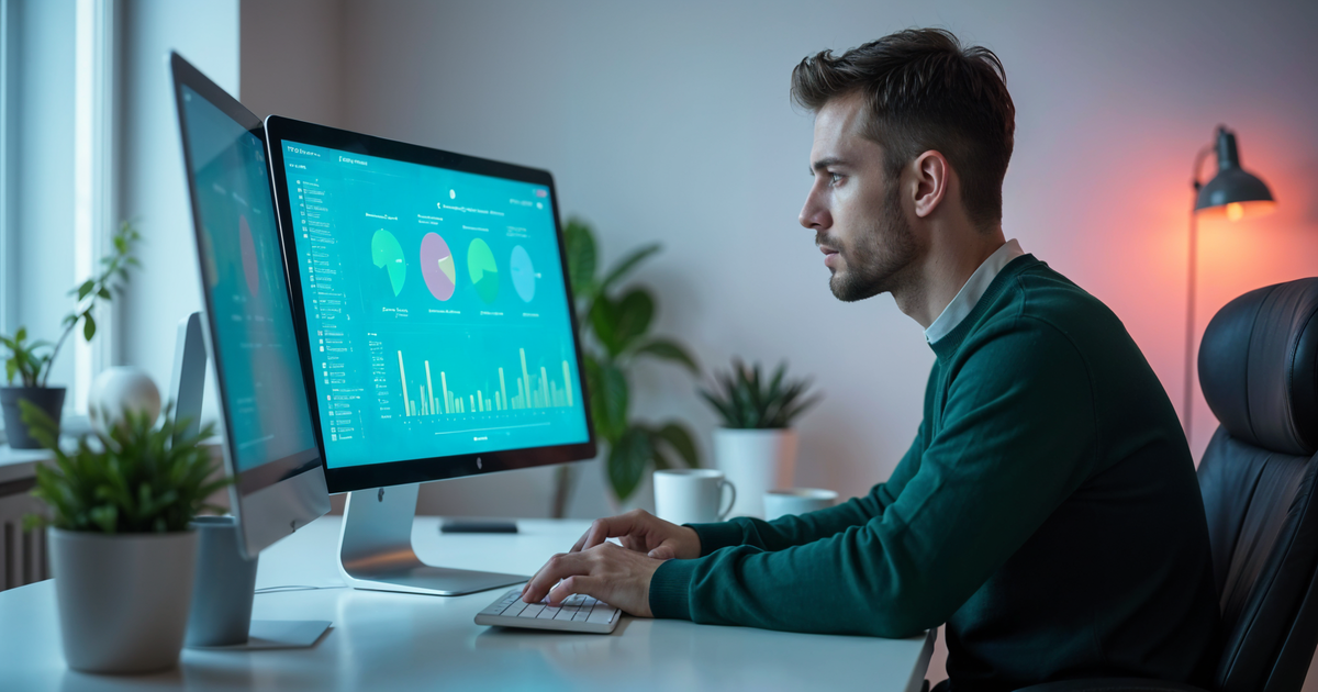 ERP sistem administrator radi u kancelariji