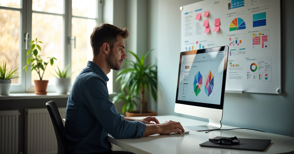 UX dizajner radi na projektu