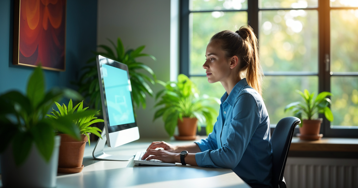 Online marketing asistent radi na računaru
