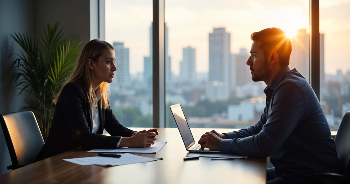 Tehnološki menadžer na sastanku