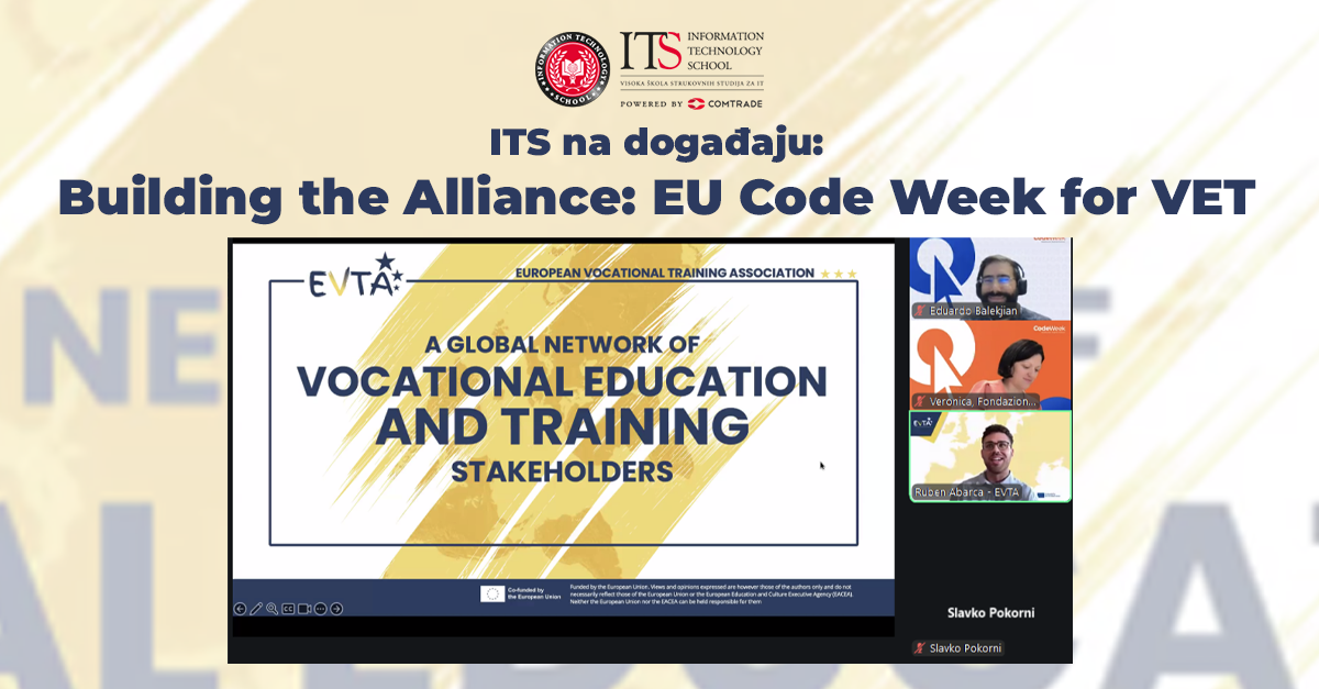 ITS profesor na Building the Alliance: EU Code Week for VET | ITS ...